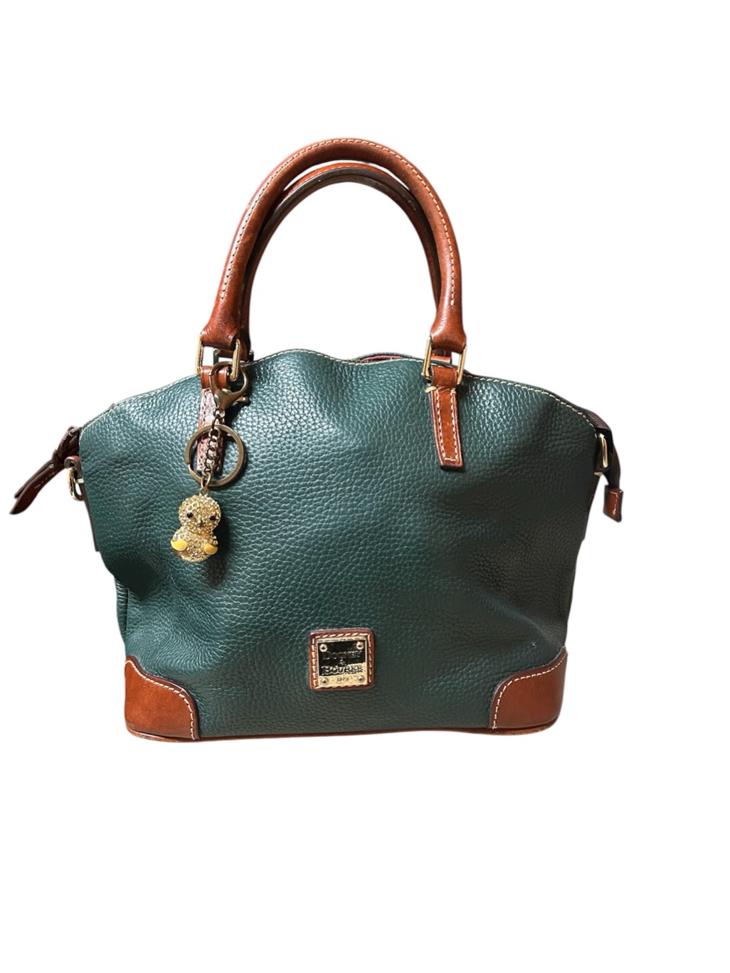 Dooney & Bourke Zip Zip Satchel Pebble Grain Leather Collection - Forest Green